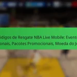 Códigos de Resgate NBA Live Mobile: Eventos Sazonais, Pacotes Promocionais, Moeda do Jogo