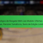 Códigos de Resgate NBA Live Mobile: Ofertas de Férias, Pacotes Temáticos, Itens de Edição Limitada