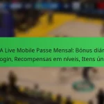 NBA Live Mobile Passe Mensal: Bónus diários de login, Recompensas em níveis, Itens únicos