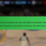 Prémios de Eventos Ao Vivo do NBA Live Mobile: Marcos de conquista, Conteúdo exclusivo, Pacotes bónus